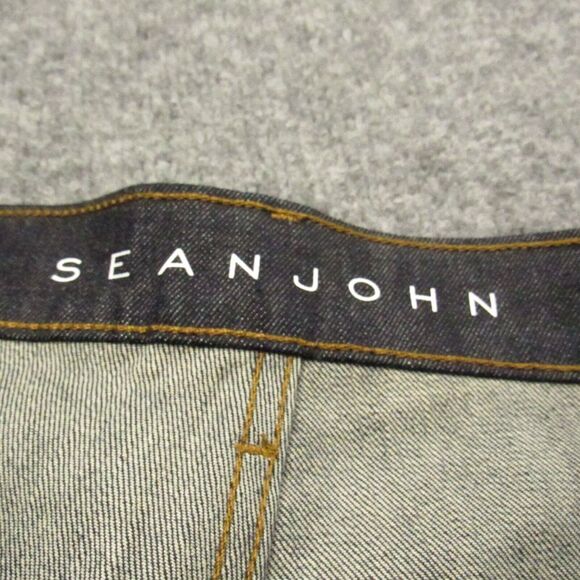 Sean John Jeans Mens 34x35 Hamilton Relaxed Stretch Dark Blue Wash - Picture 4 of 16